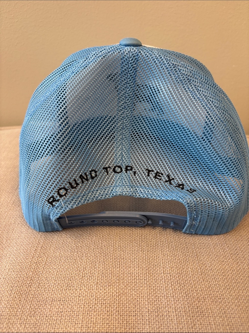 Ellis Motel Blue & White Dog Trucker Hat - Picture 2 of 5